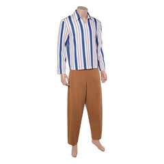Cosplay Costume Usopp One Piece Live Action 2(2026) TV Cosplay Tenue Rayée Homme