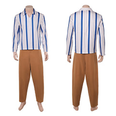 Cosplay Costume Usopp One Piece Live Action 2(2026) TV Cosplay Tenue Rayée Homme
