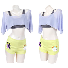 Cosplay Costume Uta One Piece: Heroines(2026) Anime Cosplay Tenue Grise et Jaune Femme