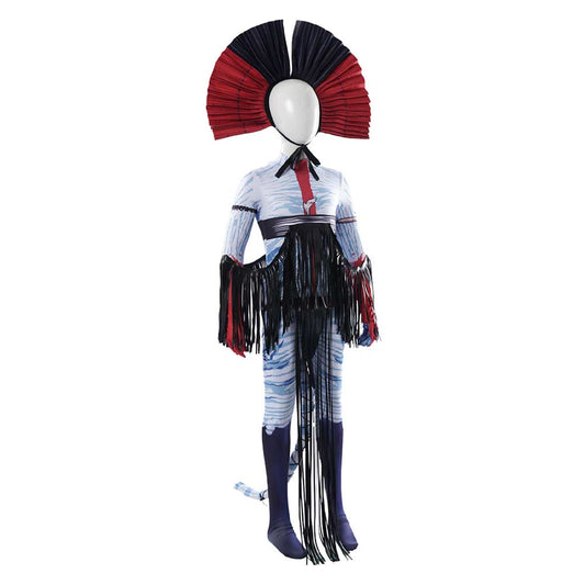 Cosplay Costume Varang Avatar: De Feu et de Cendres Film Cosplay Combinaison Blanche et Noire Enfant