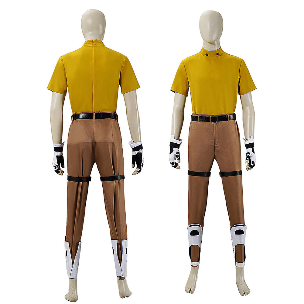 Cosplay Costume Venture Overwatch Jeu Cosplay Tenue Beige Homme
