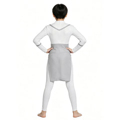 Cosplay Costume Viltrumite Thula Invincible 4(2026) TV Cosplay Robe Blanche et Violette Enfant