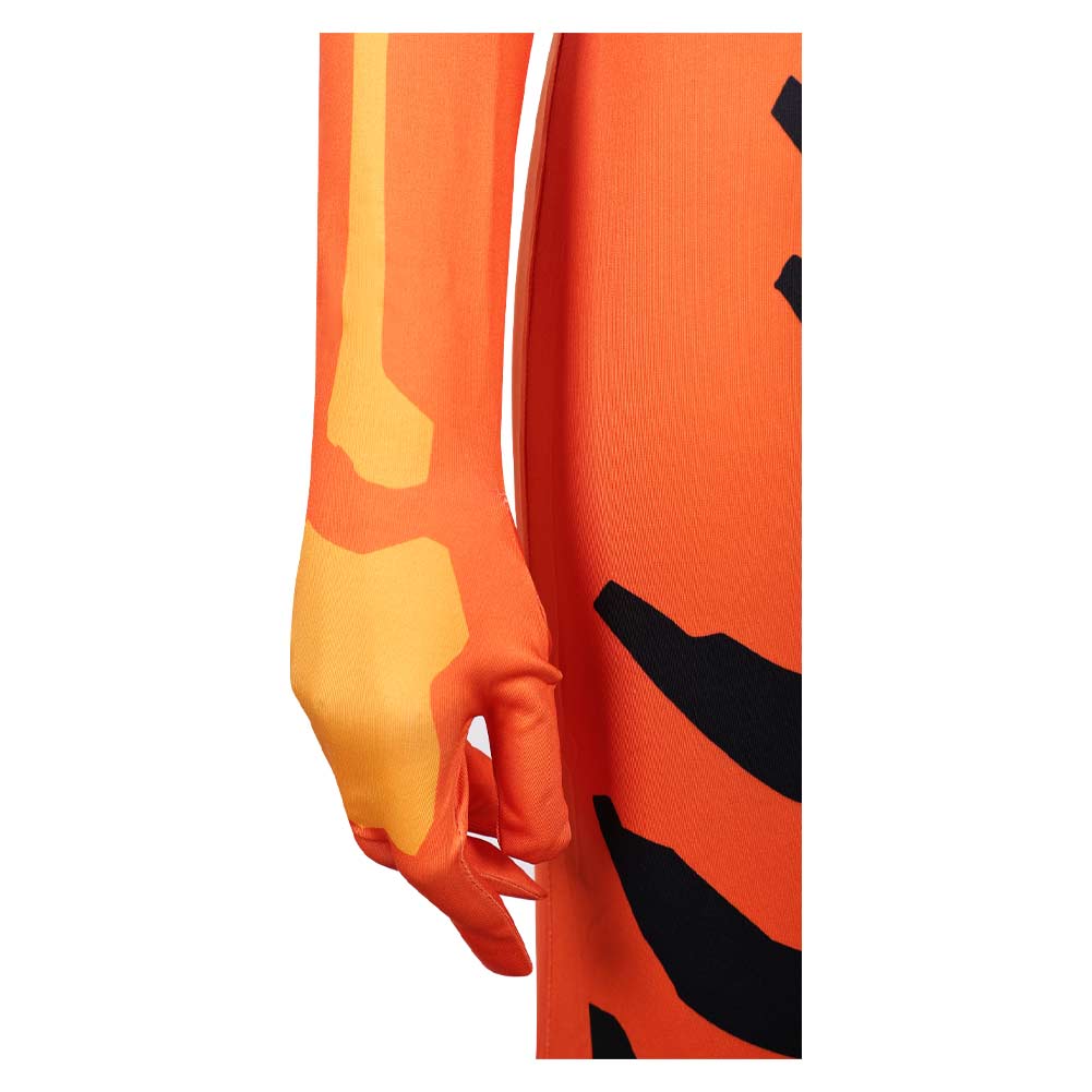 Cosplay Costume Volcanikka Invincible 4(2026) TV Cosplay Combinaison Orange et Noire Femme