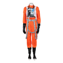 Cosplay Costume Ward The Mando and Grogu(2026) Film Cosplay Combinaison Orange Femme