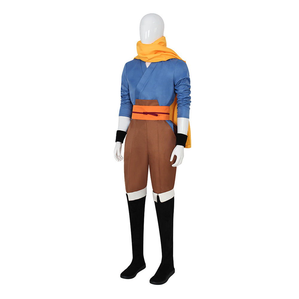 Cosplay Costume Yuru The Pair of the Underworld(2026) Anime Cosplay Tenue Bleue et Jaune Homme