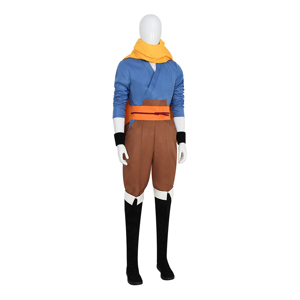 Cosplay Costume Yuru The Pair of the Underworld(2026) Anime Cosplay Tenue Bleue et Jaune Homme