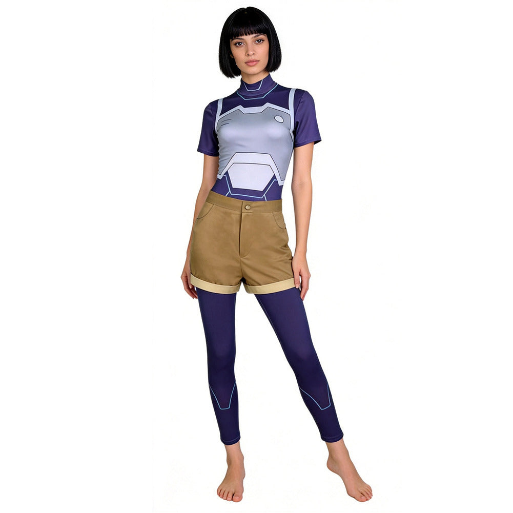 Cosplay Costume Zoe Invincible 4(2026) TV Cosplay Combinaison Bleue Femme