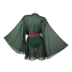 Cosplay Costume Zoro One Piece Live Action 2(2026) TV Cosplay Maillot de Bain Vert Femme
