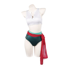 Cosplay Costume Zoro One Piece Live Action 2(2026) TV Cosplay Maillot de Bain Vert Femme