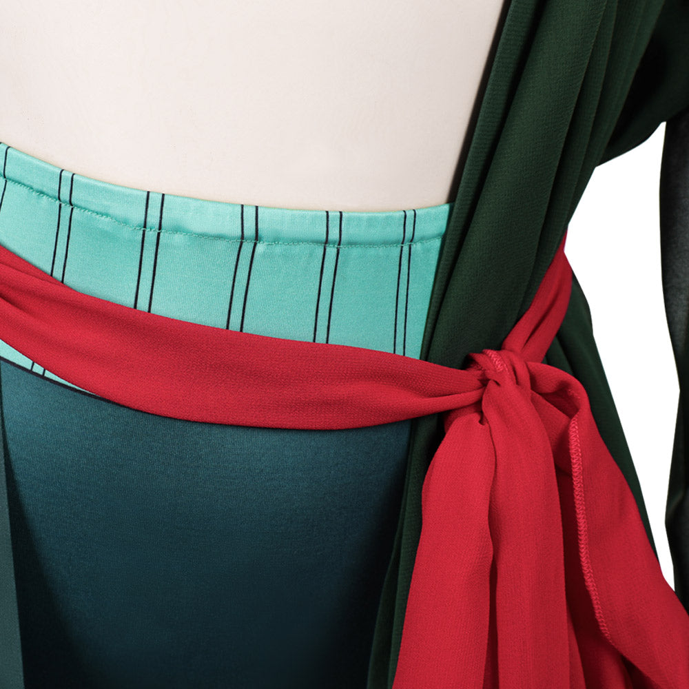 Cosplay Costume Zoro One Piece Live Action 2(2026) TV Cosplay Maillot de Bain Vert Femme