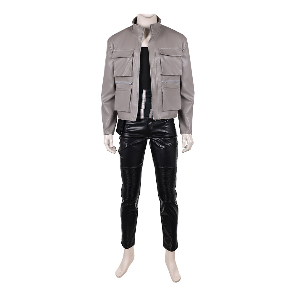 Cosplay Costume Zoro One Piece Live Action 2(2026) TV Cosplay Tenue Grise et Noire Homme