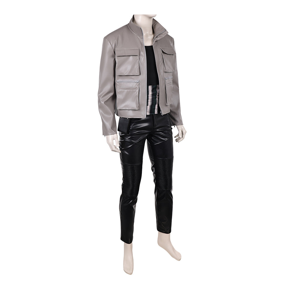 Cosplay Costume Zoro One Piece Live Action 2(2026) TV Cosplay Tenue Grise et Noire Homme