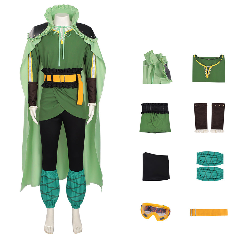 Cosplay Costume Zorro One Piece Elbaph Arc(2026) Anime Cosplay Tenue Verte Homme