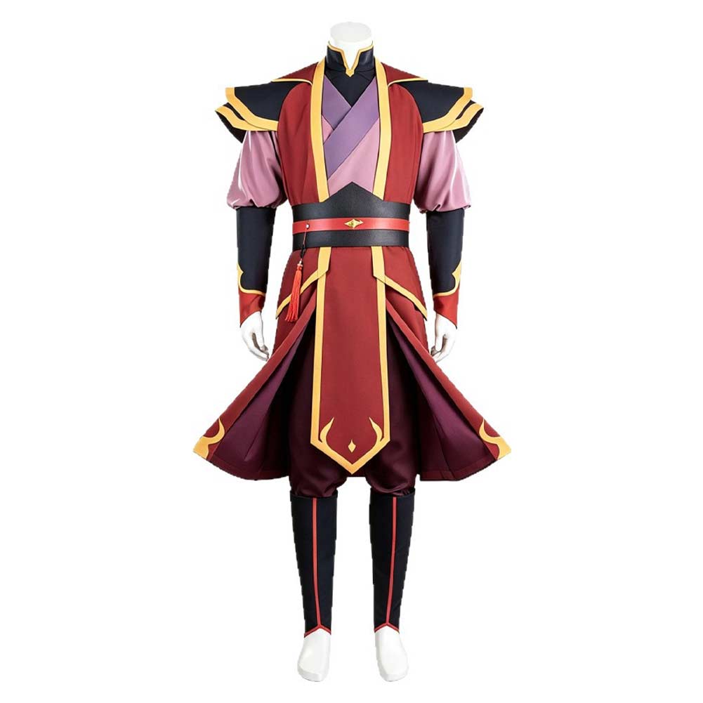 Cosplay Costume Zuko Avatar Aang: The Last Airbender(2026) Film Cosplay Tenue Rouge Homme