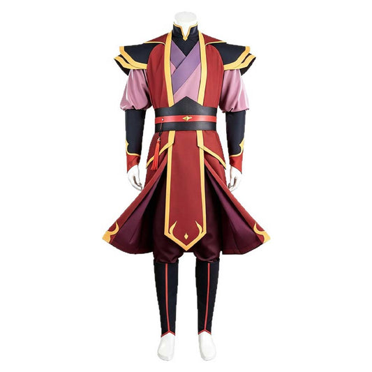 Cosplay Costume Zuko Avatar Aang: The Last Airbender(2026) Film Cosplay Tenue Rouge Homme