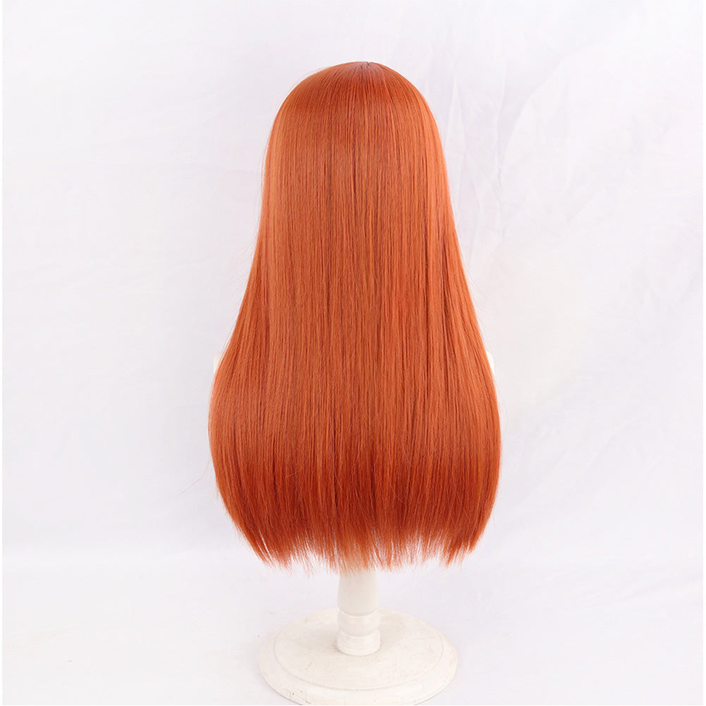 Cosplay Perruque Atom Eve Invincible 4(2026) TV Perruque Orange Femme