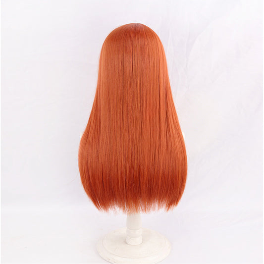 Cosplay Perruque Atom Eve Invincible 4(2026) TV Perruque Orange Femme