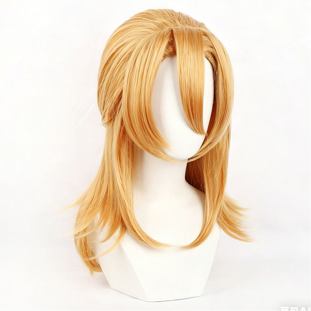 Cosplay Perruque Diego Brando JJBA 7(2026) Anime Perruque Jaune Homme
