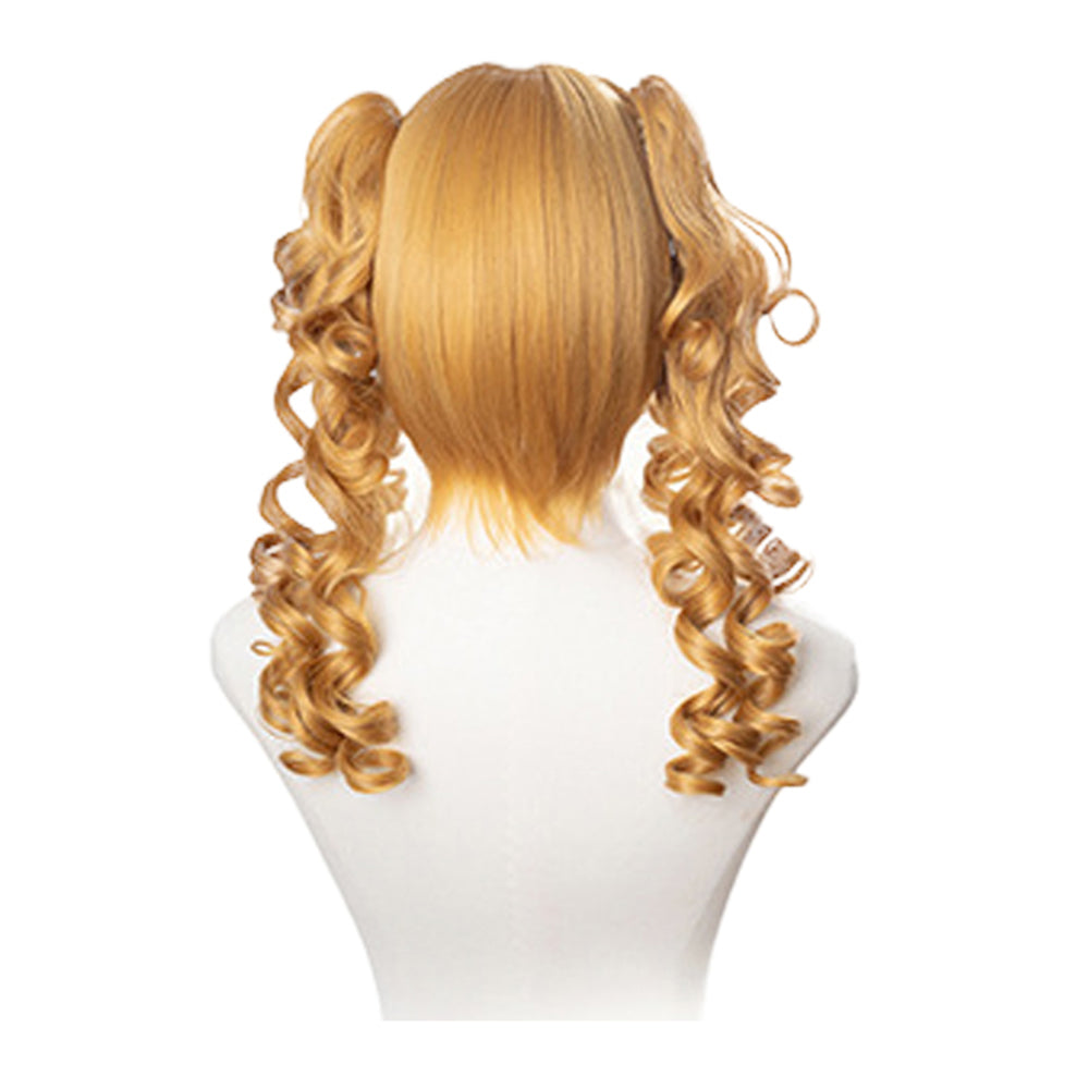 Cosplay Perruque Kitty Juno Overwatch Jeu Perruque Jaune Femme