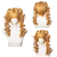 Cosplay Perruque Kitty Juno Overwatch Jeu Perruque Jaune Femme