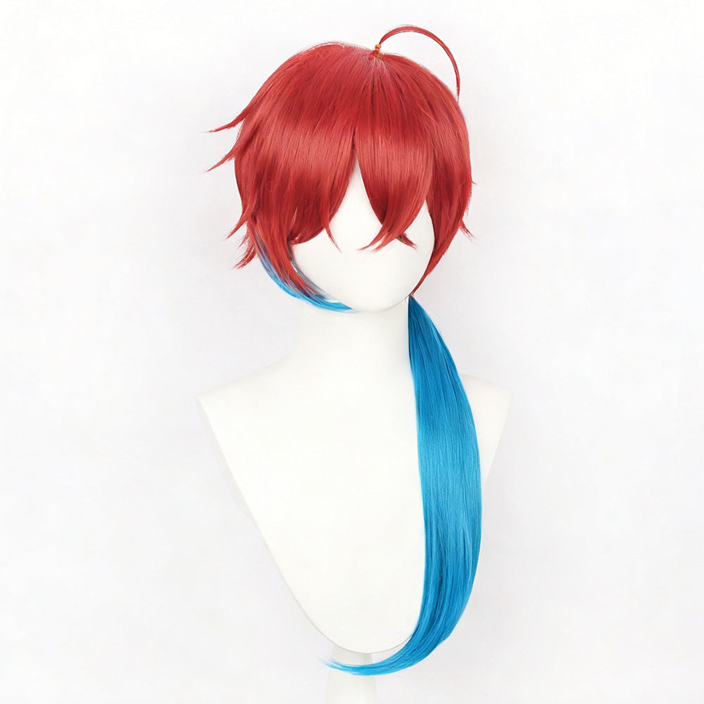 Cosplay Perruque Mikado Akira Cosmic Princess Kaguya(2026) Anime Perruque Rouge et Bleue Homme