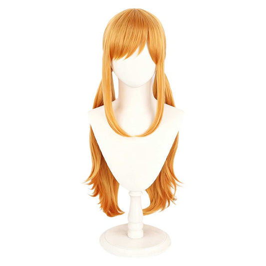 Cosplay Perruque Nami One Piece Whole Cake Island Arc Anime Perruque Jaune Femme