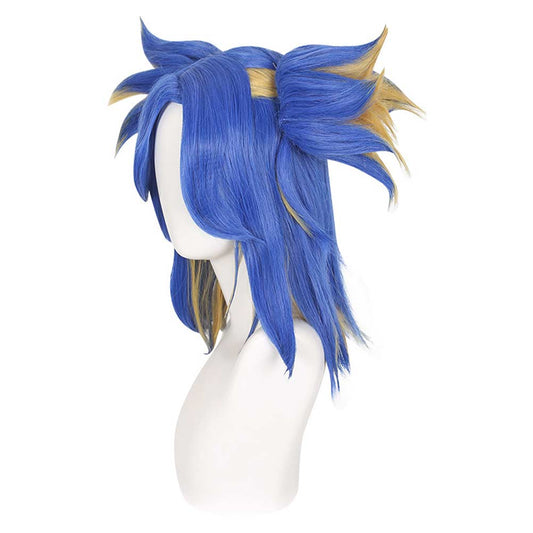 Cosplay Perruque Neon Valorant Jeu Perruque Bleue Femme