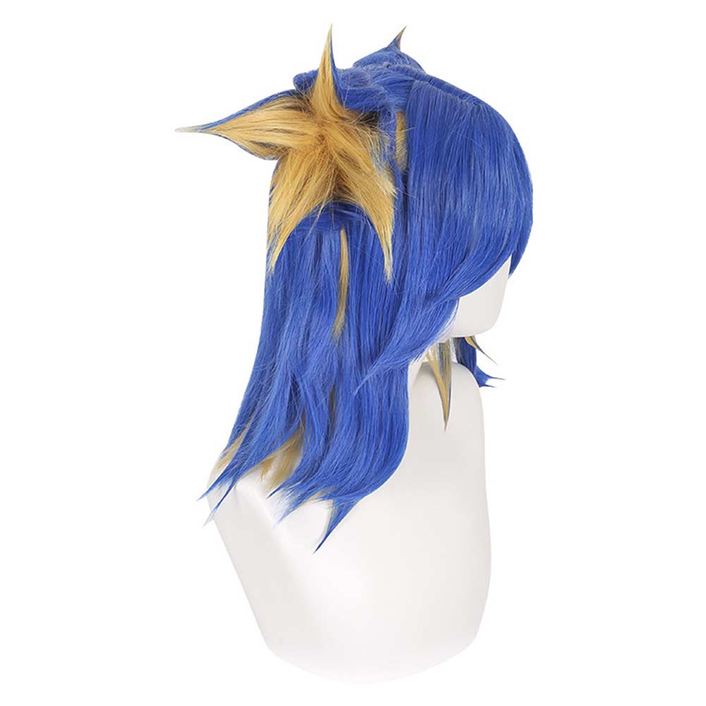 Cosplay Perruque Neon Valorant Jeu Perruque Bleue Femme