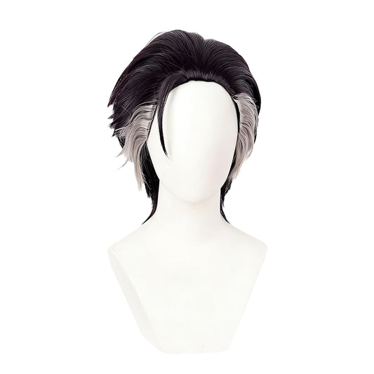 Cosplay Perruque Zodir Gachiakuta Anime Perruque Violet Foncé-Noir Homme