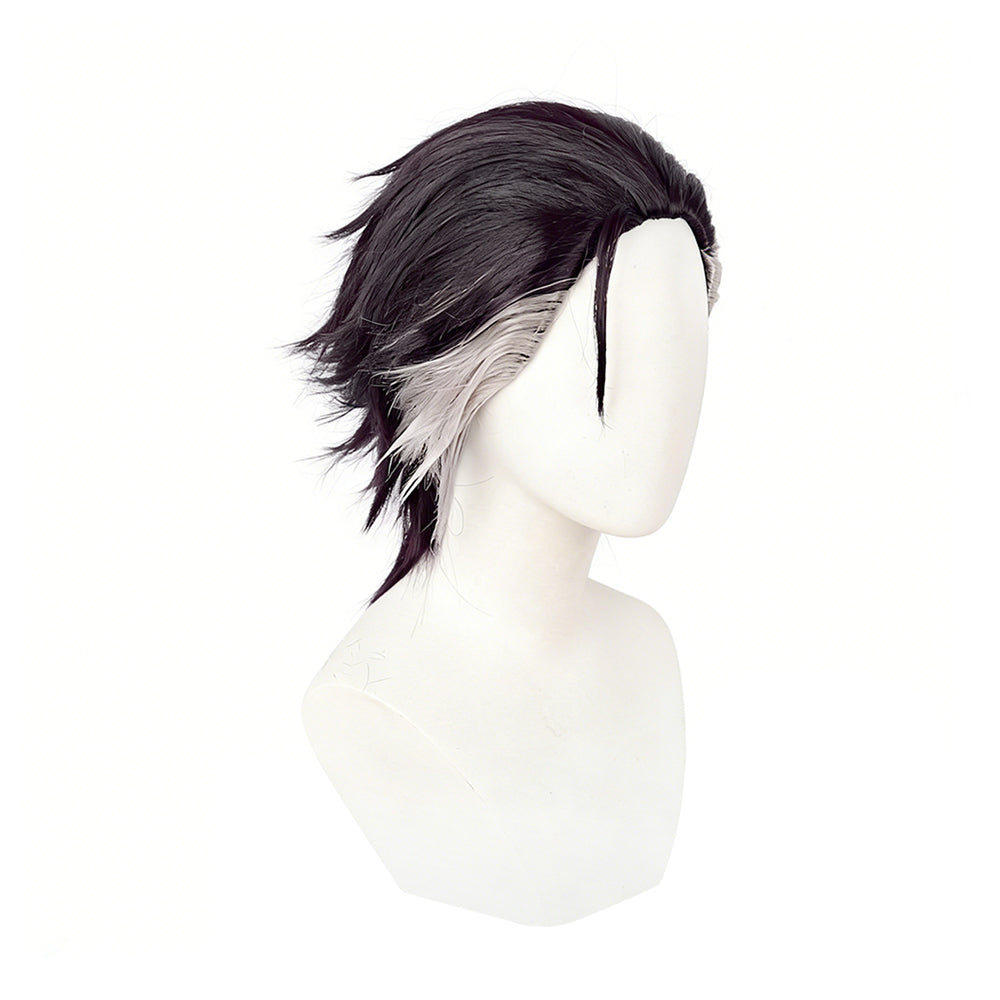 Cosplay Perruque Zodir Gachiakuta Anime Perruque Violet Foncé-Noir Homme