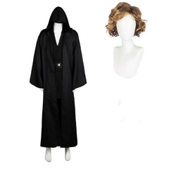 Anakin Skywalker Tenue Jedi Noire Cosplay Costume Version Noire