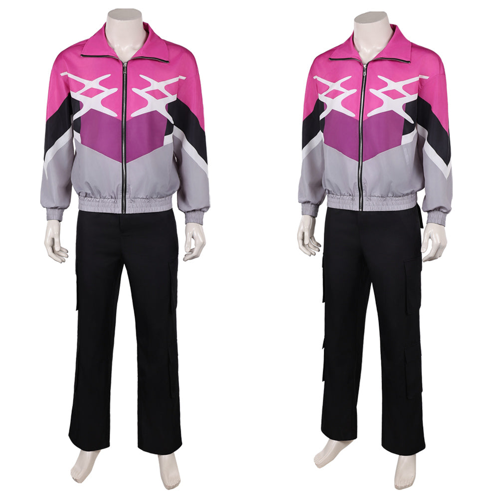 Crime 101(2026) Ormon Tenue Noire et Rose Cosplay Costume