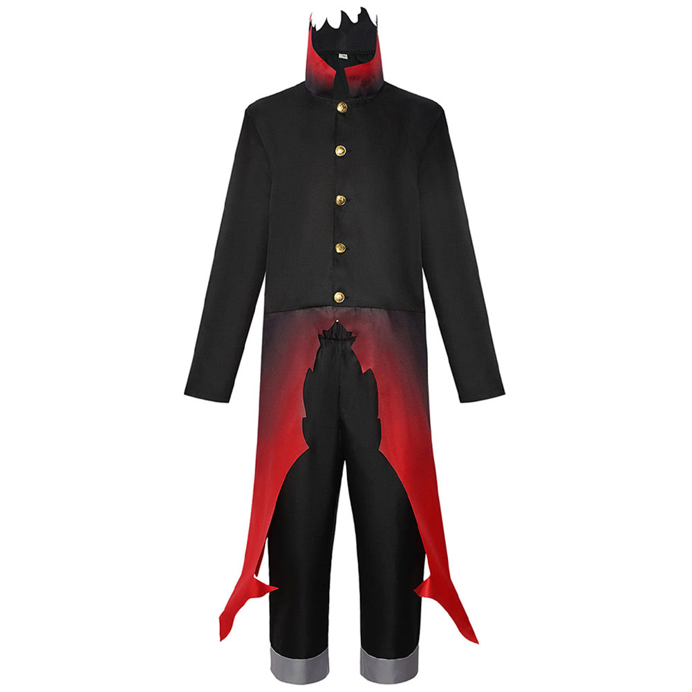 Dandadan Ken Takakura Tenue Noir et Rouge Cosplay Costume