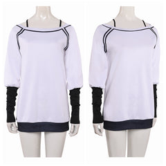 Dandadan Saison 2 (2025) Momo Ayase Haut Blanche et Noire Cosplay Costume