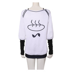 Dandadan Saison 2 (2025) Momo Ayase Haut Blanche et Noire Cosplay Costume