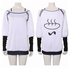 Dandadan Saison 2 (2025) Momo Ayase Haut Blanche et Noire Cosplay Costume