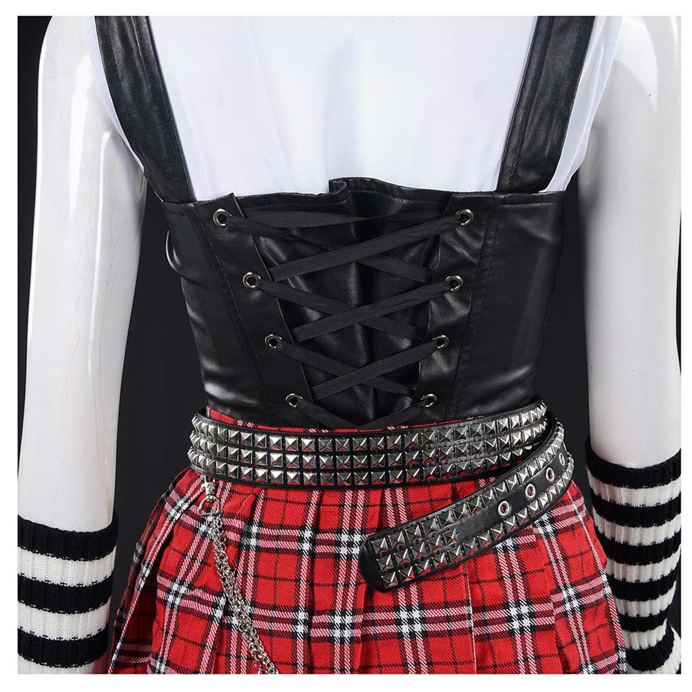 Death Note Misa Amane JK Robe Noire et Rouge Cosplay Costume