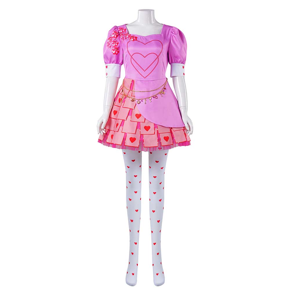 Descendants: L'Ascension de Red(2024) Bridget Robe Rose Cosplay Costume Ver.2