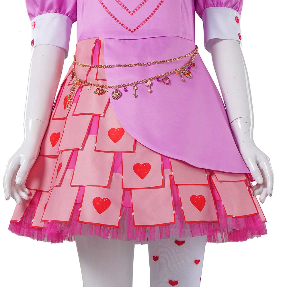 Descendants: L'Ascension de Red(2024) Bridget Robe Rose Cosplay Costume Ver.2