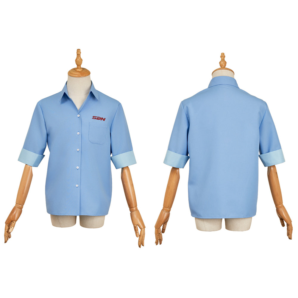 Dispatch(2025) Robert Chemise Bleue Cosplay Costume