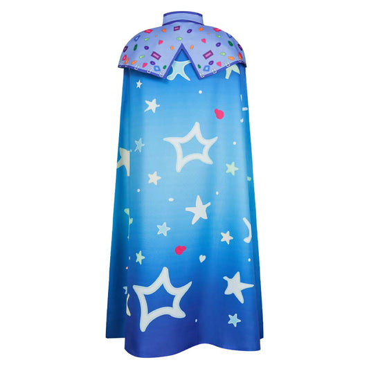 Elio(2025) Adulte Elio Ensemble T-shirt + Cape Étoiles Bleues Cosplay Costume