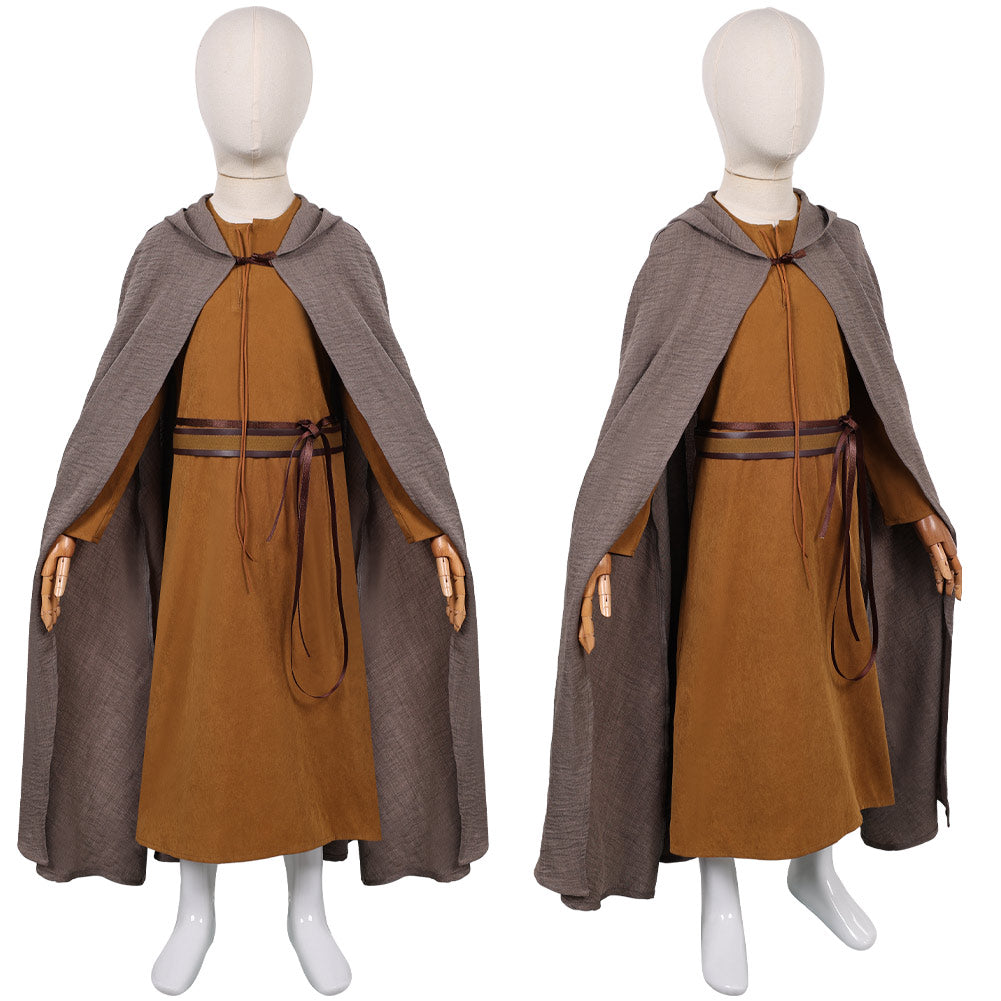 Enfant A Knight of the Seven Kingdoms(2026) Egg Tenue Brune avec Cape Cosplay Costume