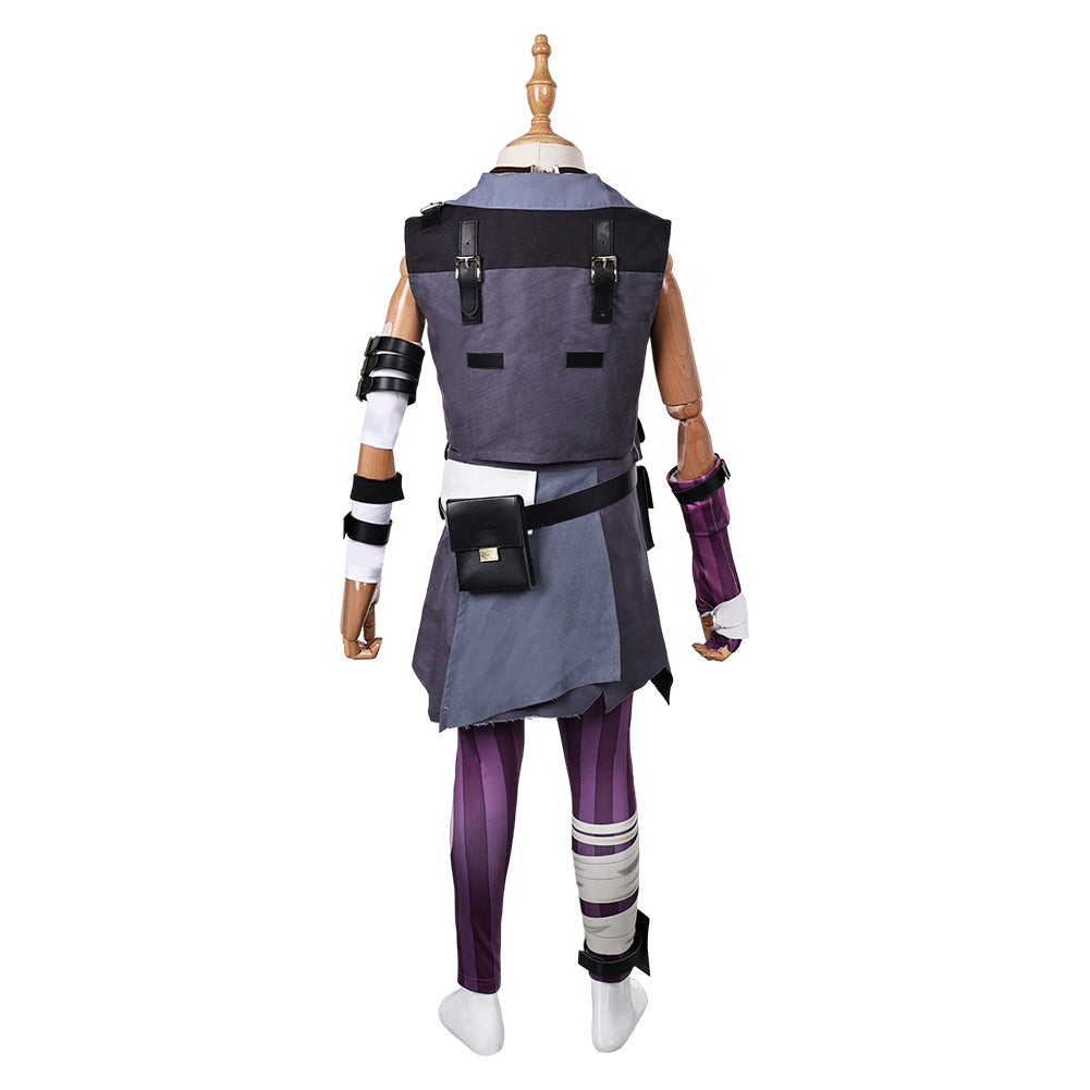 Enfant Arcane: League of Legends Saison 2 Isha Tenue Violette Cosplay Costume