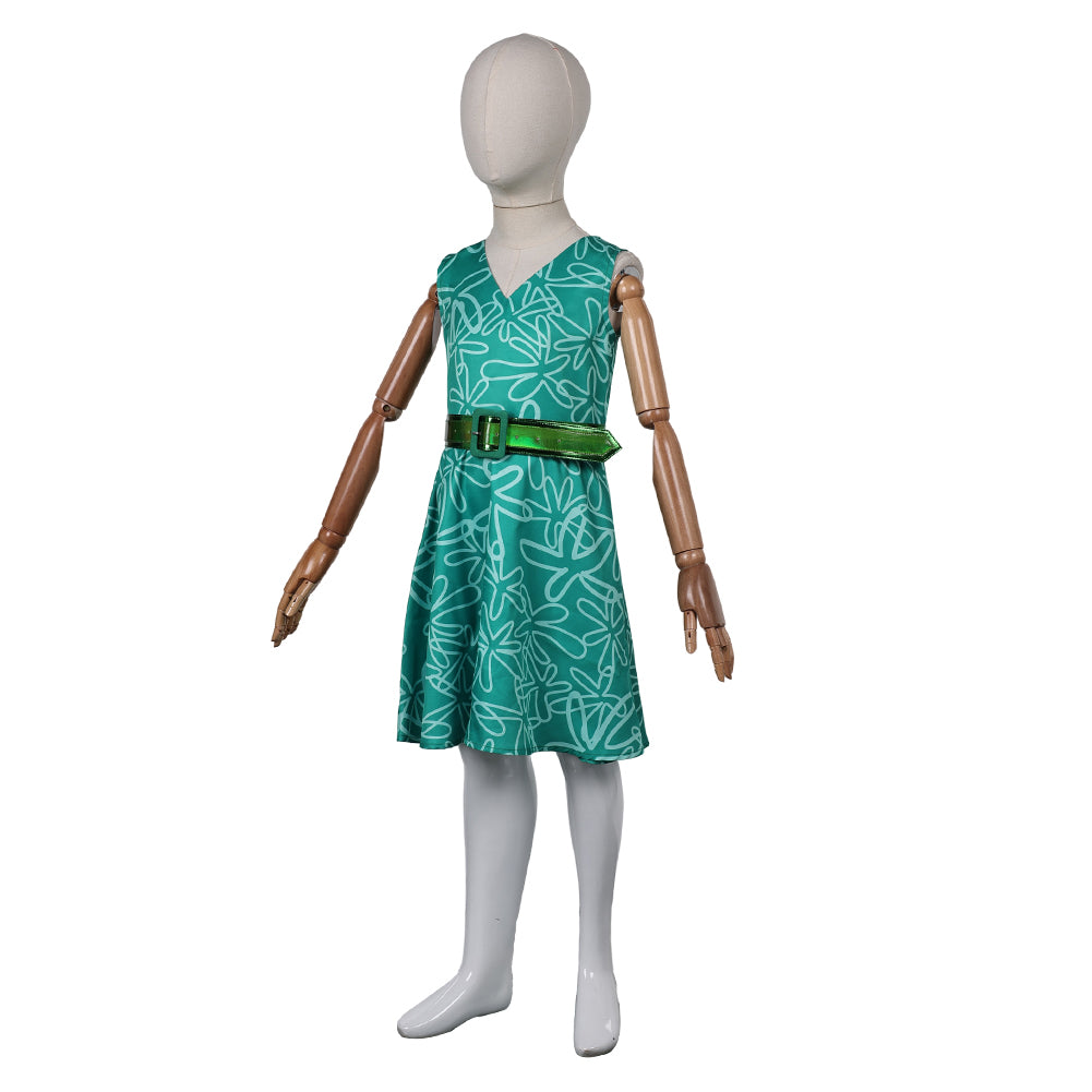 Enfant Film Vice-Versa 2(2024) Disgust Robe Cosplay Costume Ver.2
