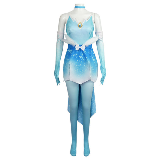 Enfant Jeu Princess Peach: Showtime!(2024) Patineuse Artistique Peach Cosplay Costume