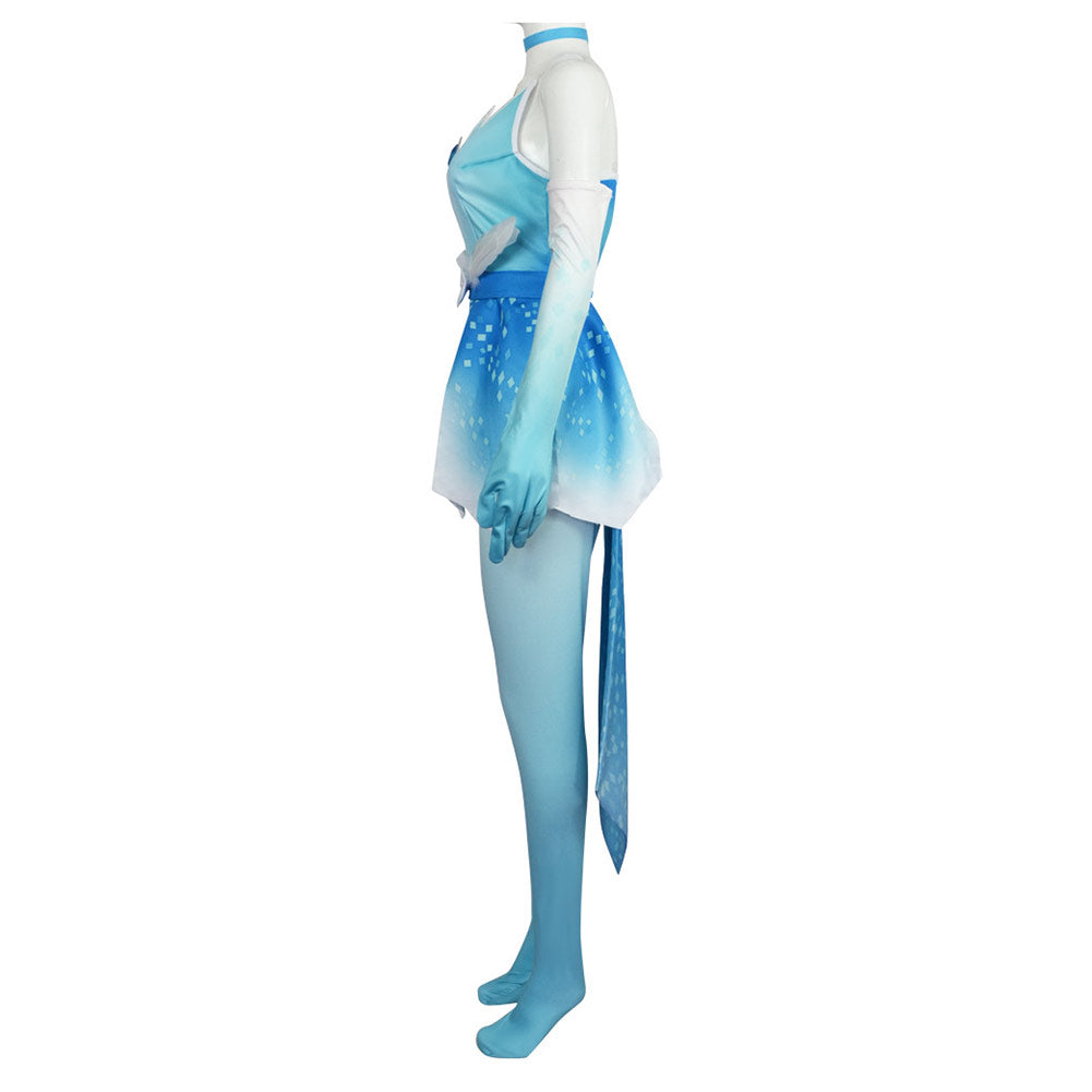 Enfant Jeu Princess Peach: Showtime!(2024) Patineuse Artistique Peach Cosplay Costume