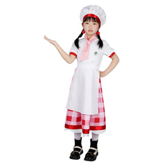 Enfant Jeu Princess Peach: Showtime!(2024) Pâtissière Peach Cosplsy Costume