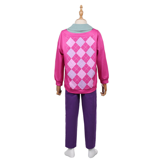 Enfant Kpop Demon Hunters(2025) Baby Saja Tenue Rose Sans Chapeau Cosplay Costume