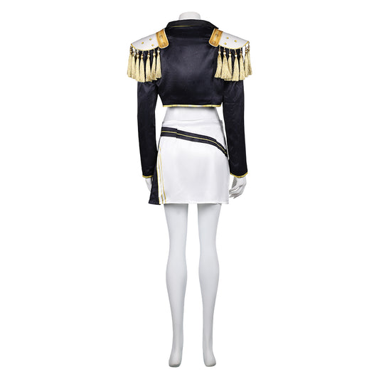 Enfant KPop Demon Hunters(2025) Huntrix Mira Golden Tenue Cosplay Costume