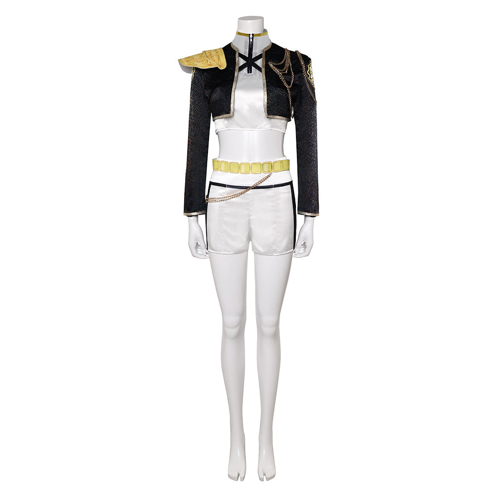 Enfant KPop Demon Hunters(2025) Huntrix Rumi Golden Tenue Cosplay Costume